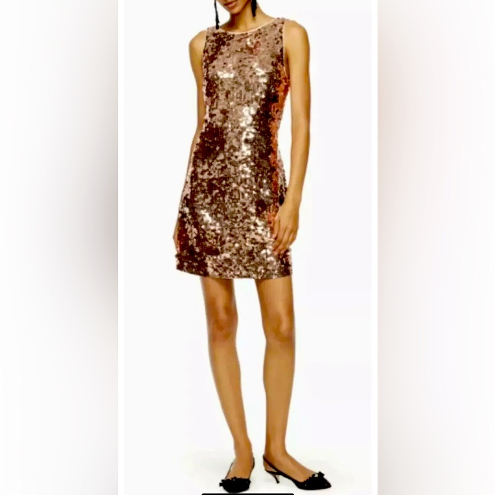 Kate Spade NY Rose Gold Sequins dress